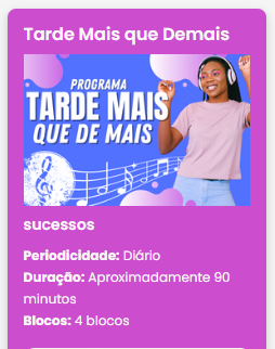 Tarde mais que Demais