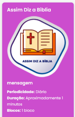assim diz a Biblia