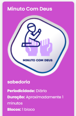 minuto com Deus